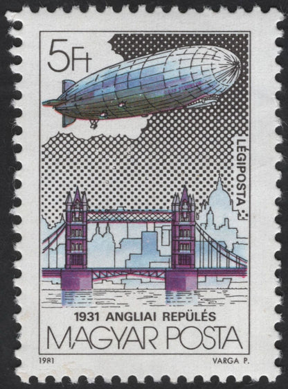 SCG12324 - Hungary 1981 – Historic Zeppelin Flights Commemorative Set