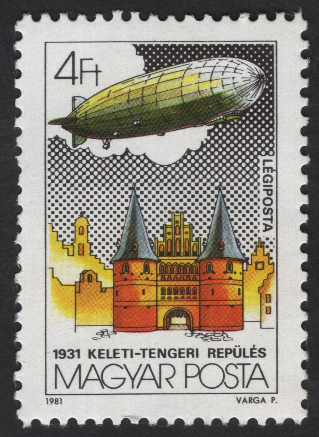 SCG12324 - Hungary 1981 – Historic Zeppelin Flights Commemorative Set