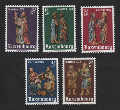 SCG12325 - Luxembourg – Caritas Charity Set 1973 (Religious Sculptures Series)