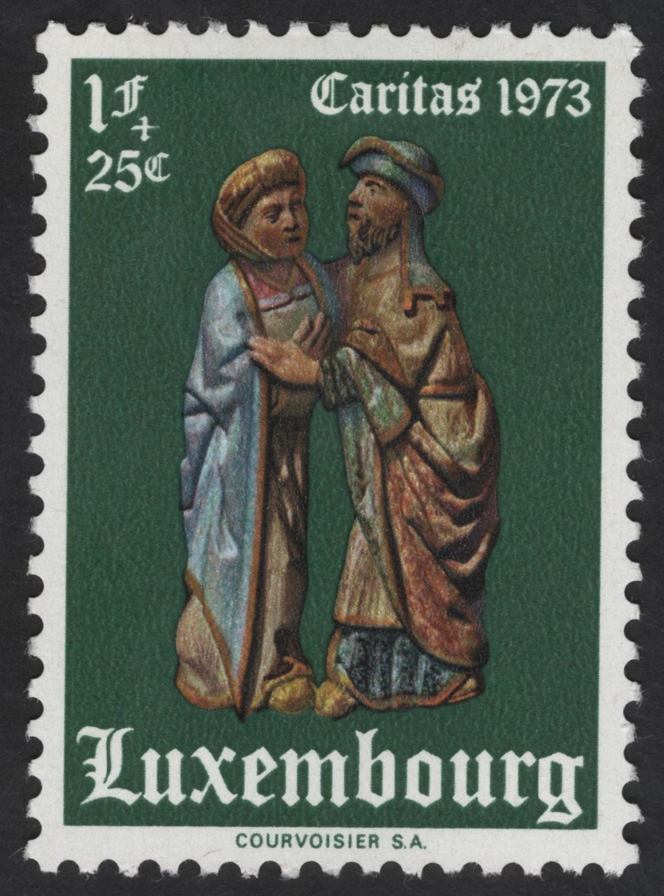 SCG12325 - Luxembourg – Caritas Charity Set 1973 (Religious Sculptures Series)