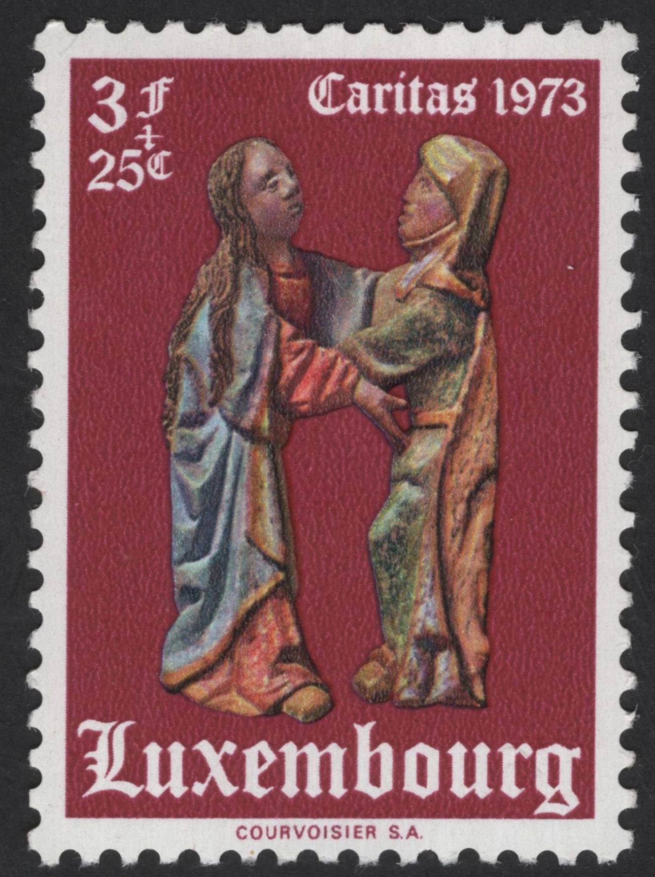 SCG12325 - Luxembourg – Caritas Charity Set 1973 (Religious Sculptures Series)
