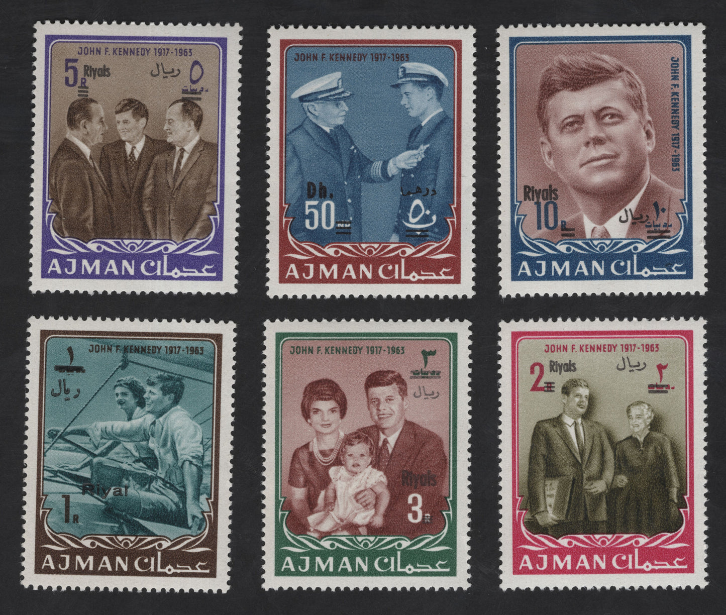 SCG12327 - Ajman – John F. Kennedy Memorial Set (1967 Issue)