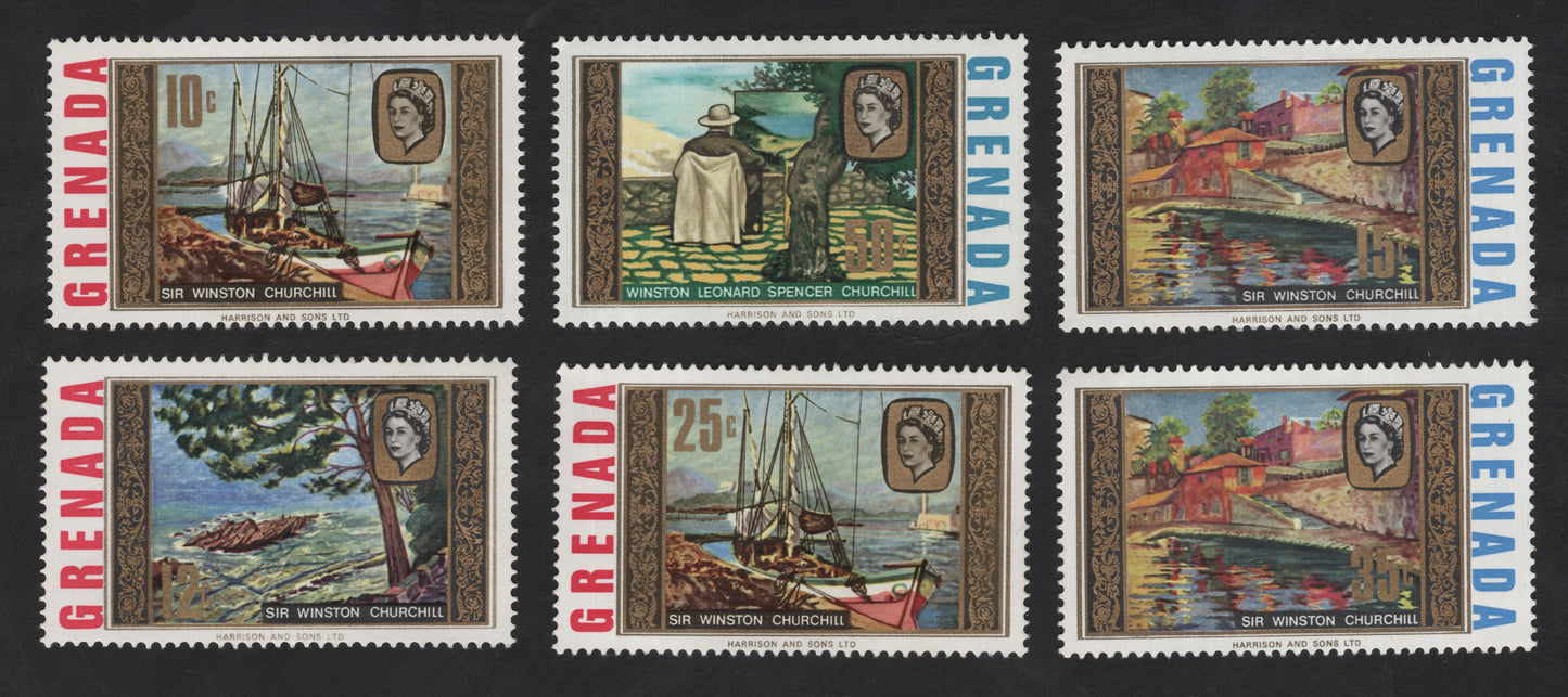 SCG12329 - Grenada – Sir Winston Churchill Commemorative Art Stamp Set