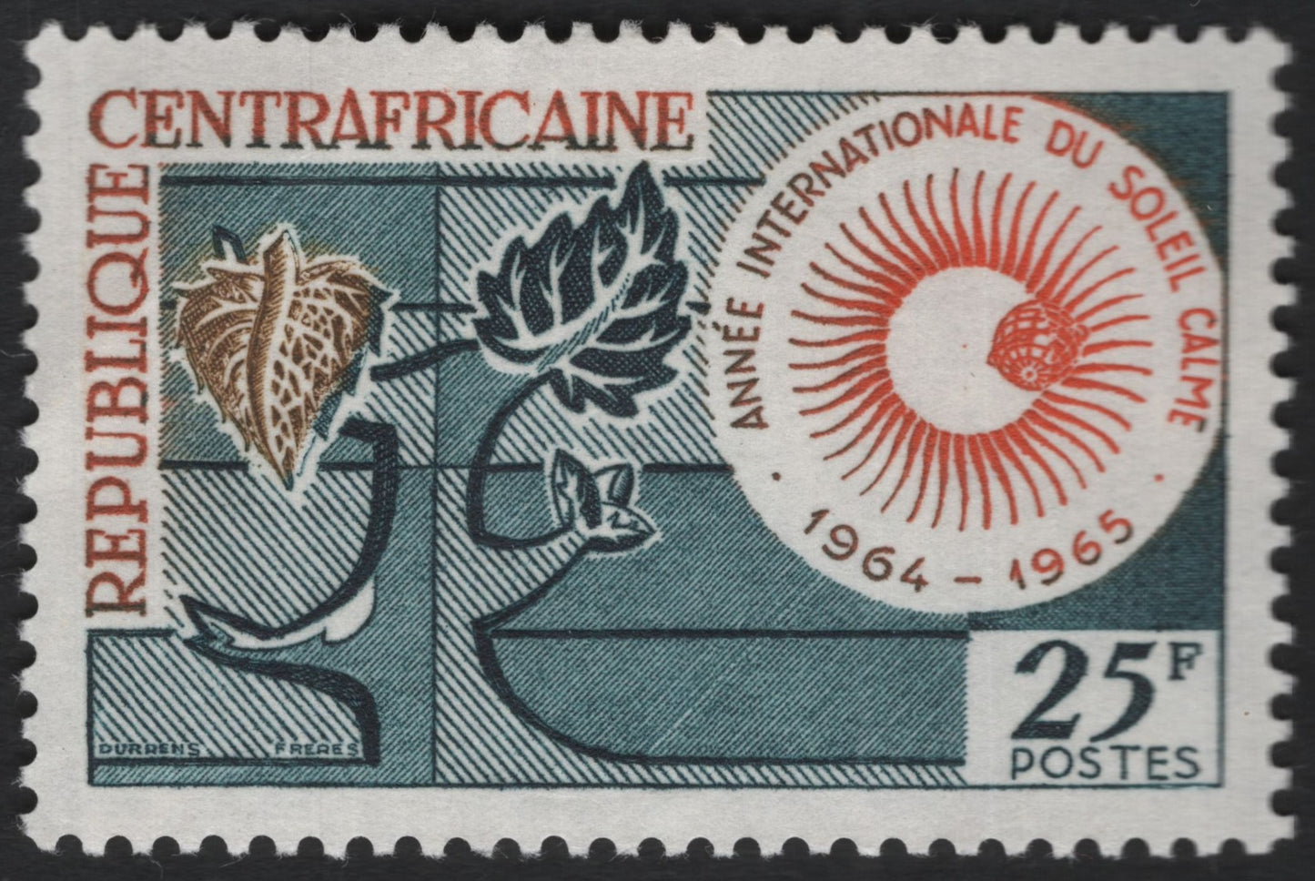 SCG8387 - Central African Republic 1964 – International Year of the Quiet Sun