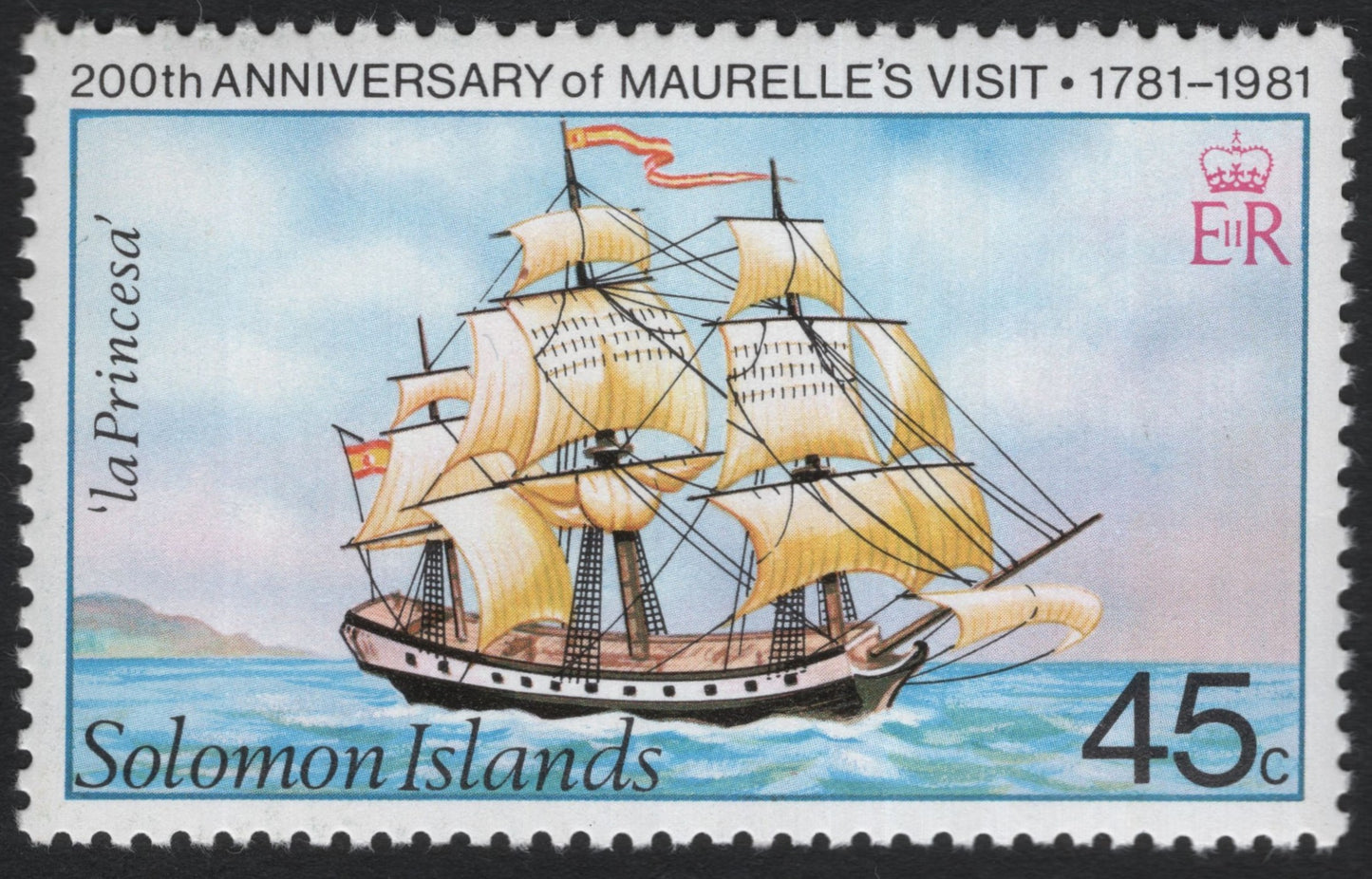 SCG8397 - Solomon Islands – 1981 “La Princesa” Bicentennial of Maurelle’s Visit