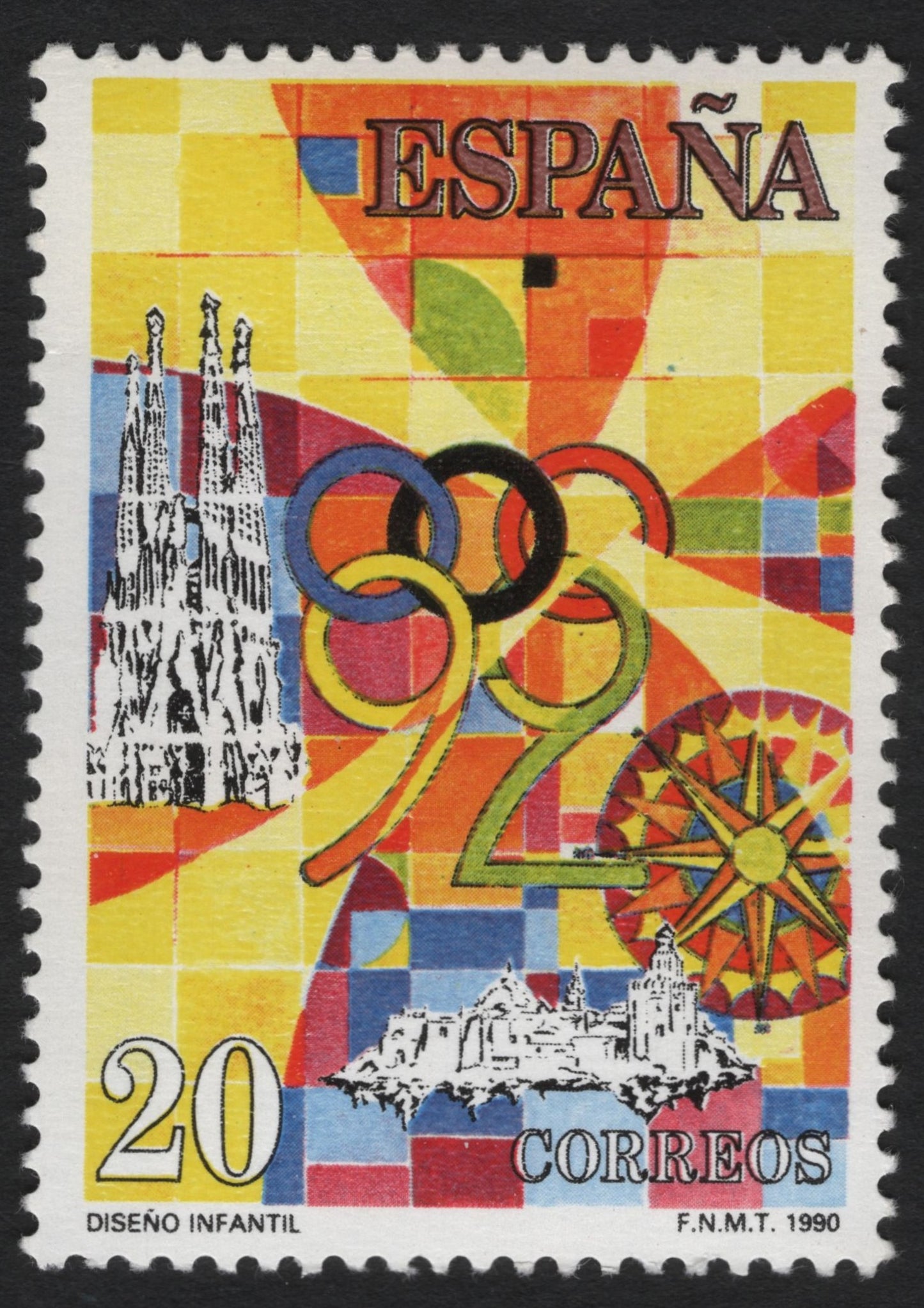 SCG8375 - Spain 1990 – “Barcelona 1992 Olympics” (Children’s Design Issue)