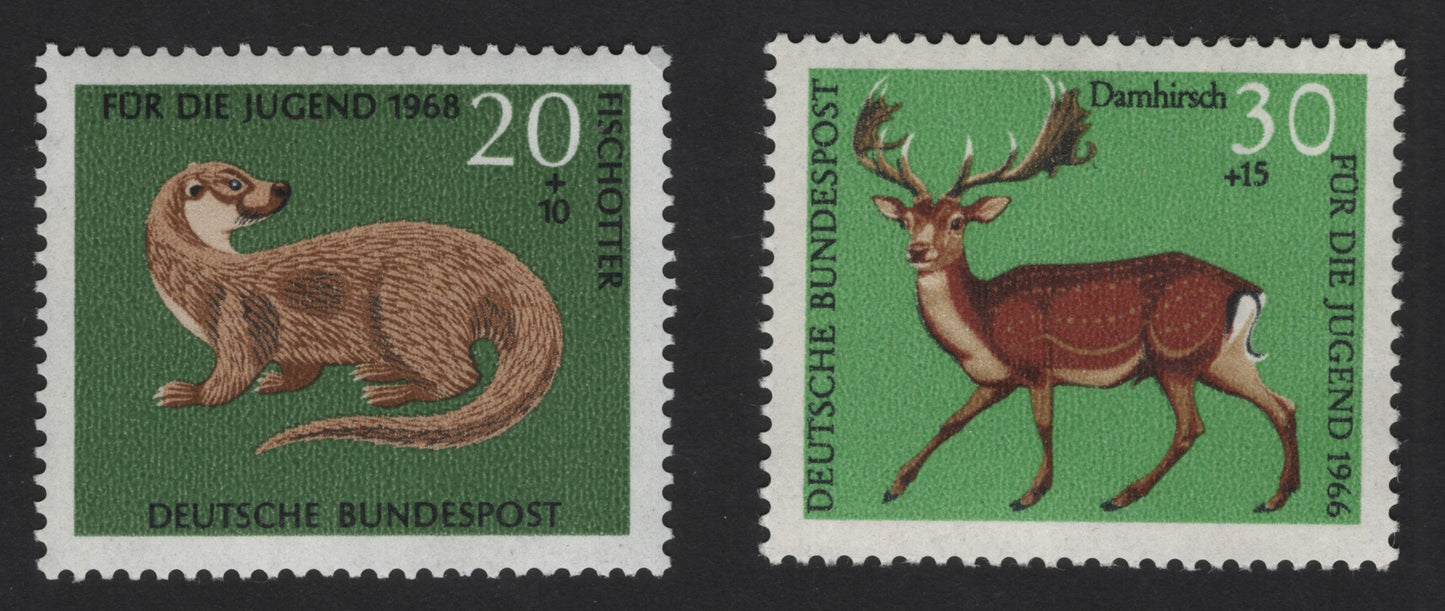 SCG12128 - Germany 1968 Youth Charity Wildlife Stamp – European Otter