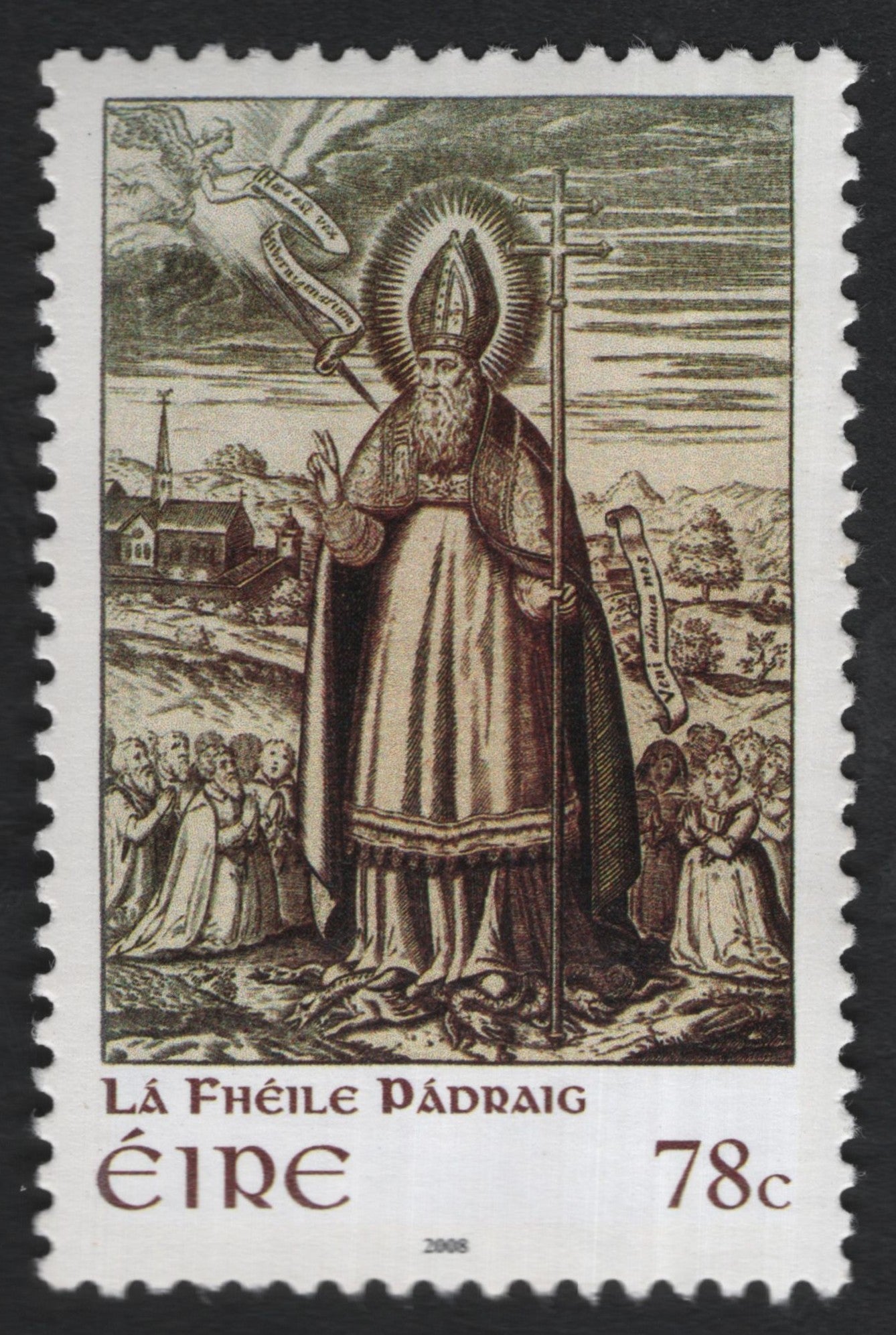 SCG8378 - St. Patrick’s Day Commemorative Stamp — Ireland 2008
