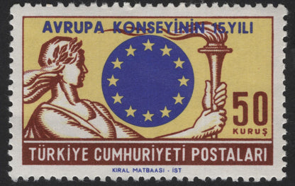 SCG12164 - Turkey 1964 Council of Europe 15th Anniversary Commemorative Pair