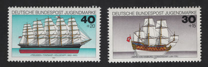 SCG12174 - Germany 1977 Historic Sailing Ships – Youth Welfare Semi-Postal Pair