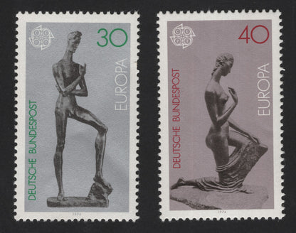 SCG12171 - Germany 1974 Europa CEPT Sculptural Art Commemorative Pair