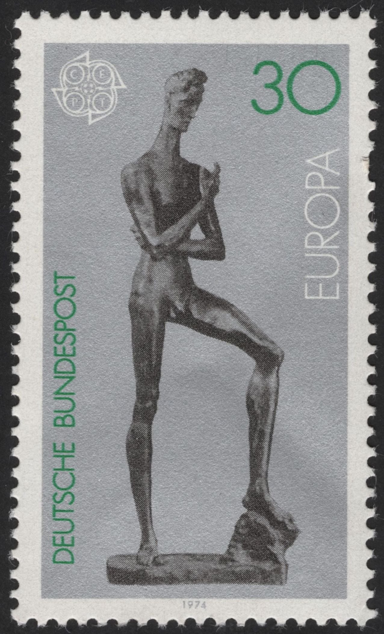 SCG12171 - Germany 1974 Europa CEPT Sculptural Art Commemorative Pair