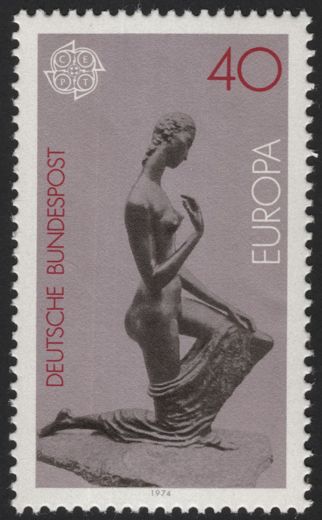 SCG12171 - Germany 1974 Europa CEPT Sculptural Art Commemorative Pair