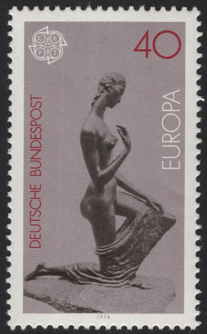 SCG12171 - Germany 1974 Europa CEPT Sculptural Art Commemorative Pair