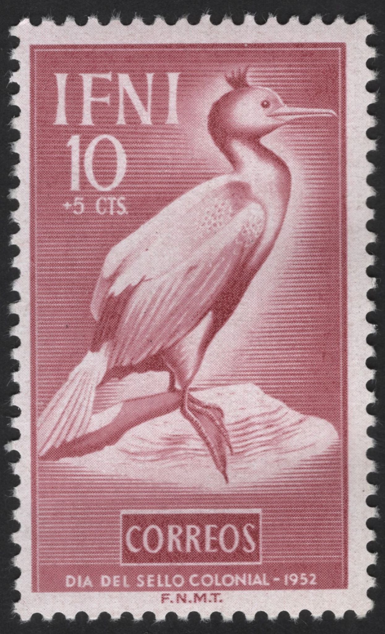 SCG12172 - Ifni 1952 “Día del Sello Colonial” Bird Charity Stamp Pair