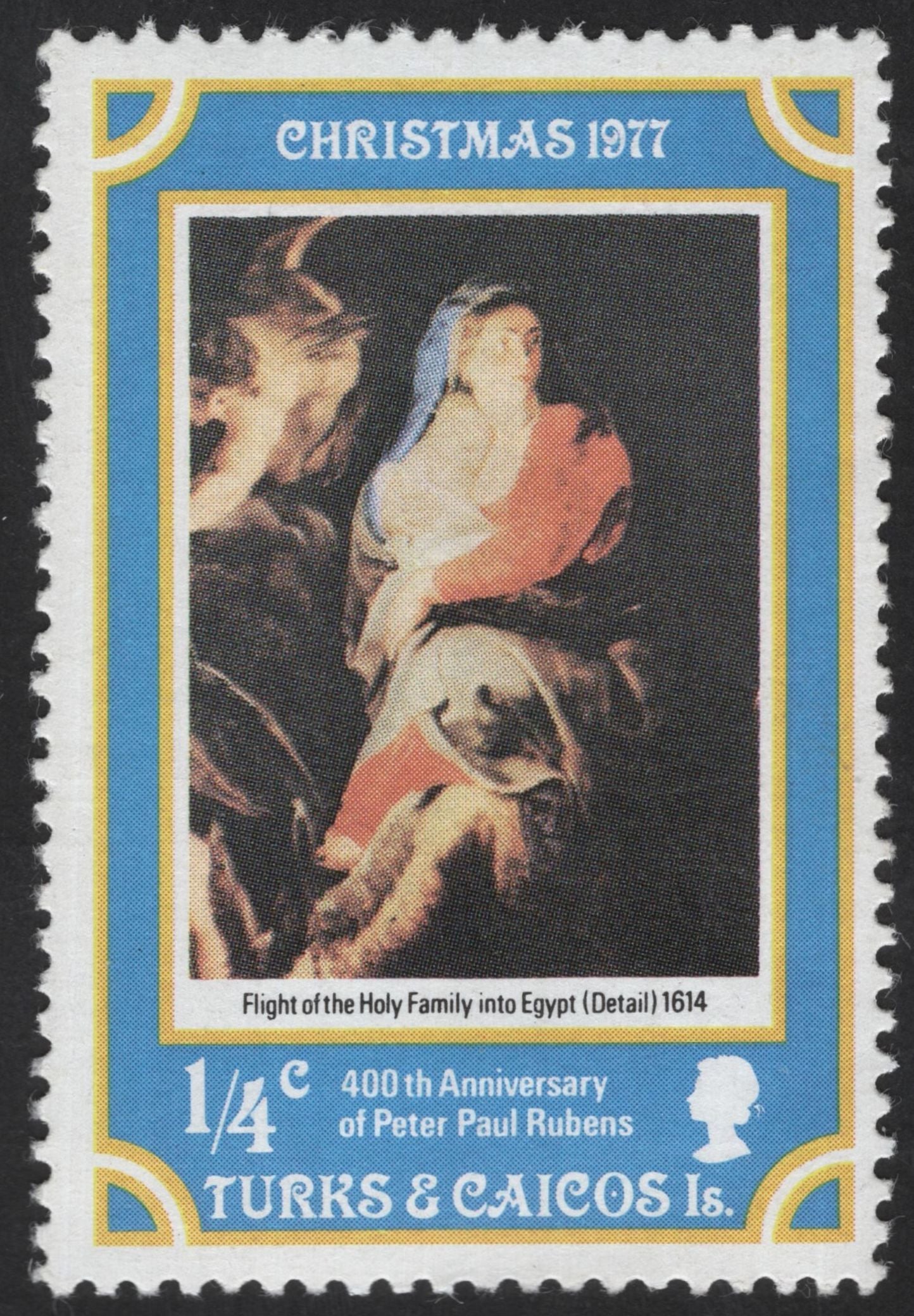 SCG12185 - Turks & Caicos Islands 1977 Christmas – Peter Paul Rubens 400th Anniversary Pair