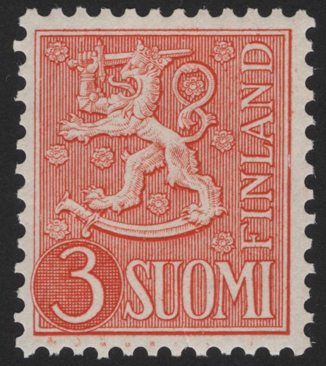 SCG12179 - Finland Heraldic Lion Definitive Pair – 3 & 5 Suomi