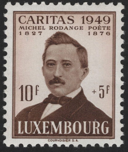 SCG12181 - Luxembourg Caritas Charity Issue – National Poets Michel Lentz & Michel Rodange