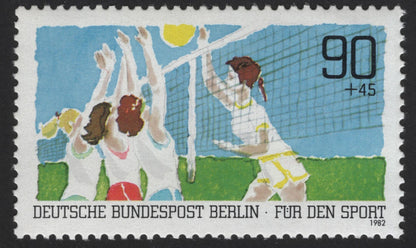 SCG12182 - Berlin “For the Sport” Charity Stamps – Volleyball & Dance (1982–1983)