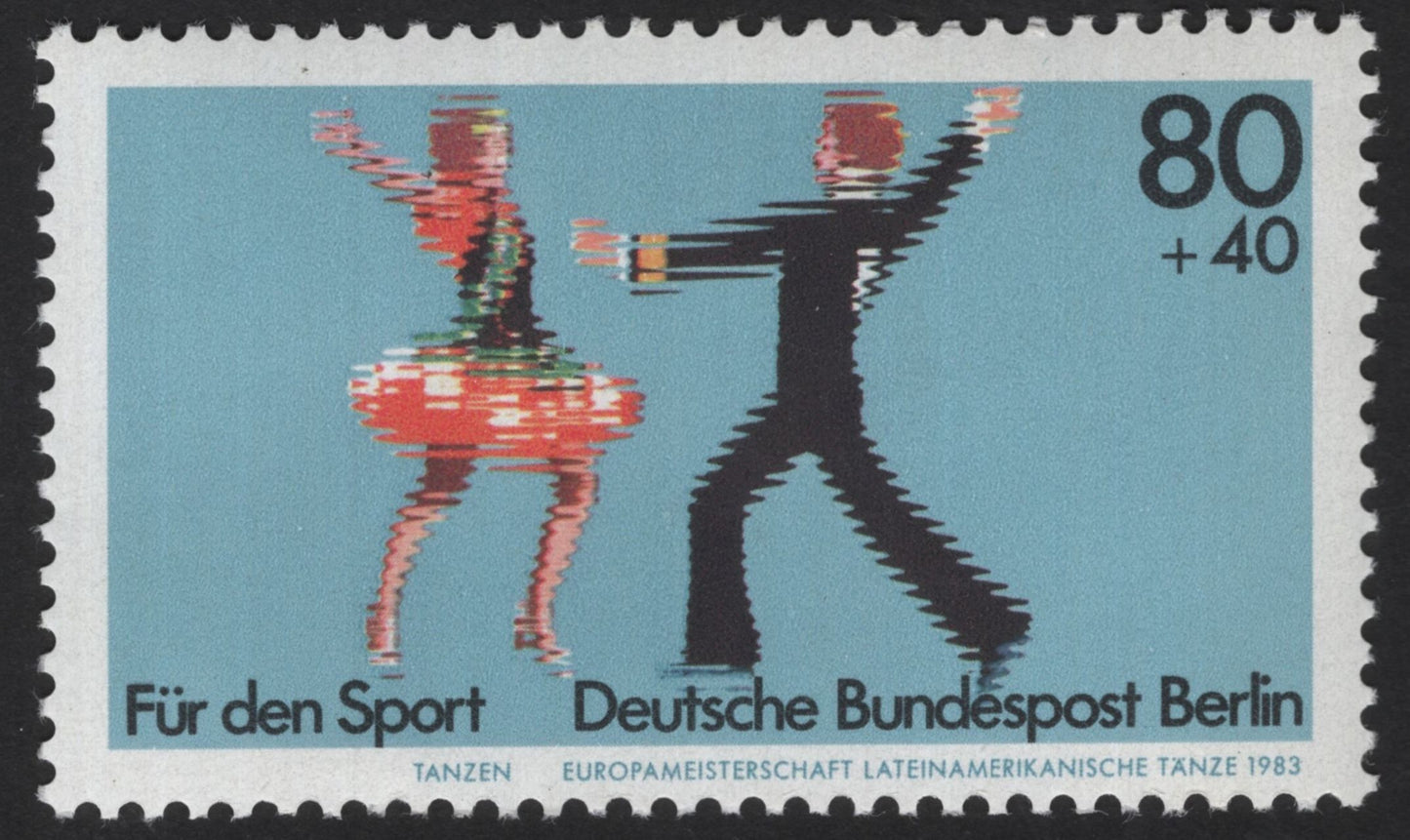 SCG12182 - Berlin “For the Sport” Charity Stamps – Volleyball & Dance (1982–1983)