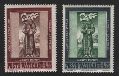 SCG12195 - Vatican City 1956 St. John Capistrano Europa Issue (Apostolus Europae)