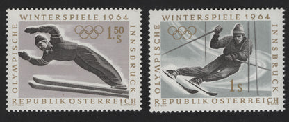 SCG12198 - Austria 1964 Innsbruck Winter Olympics – Ski Jumping & Alpine Skiing Pair