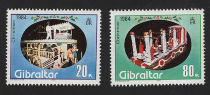 SCG12191 - Gibraltar 1984 Christmas Festival Floats Stamp Pair
