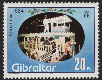 SCG12191 - Gibraltar 1984 Christmas Festival Floats Stamp Pair