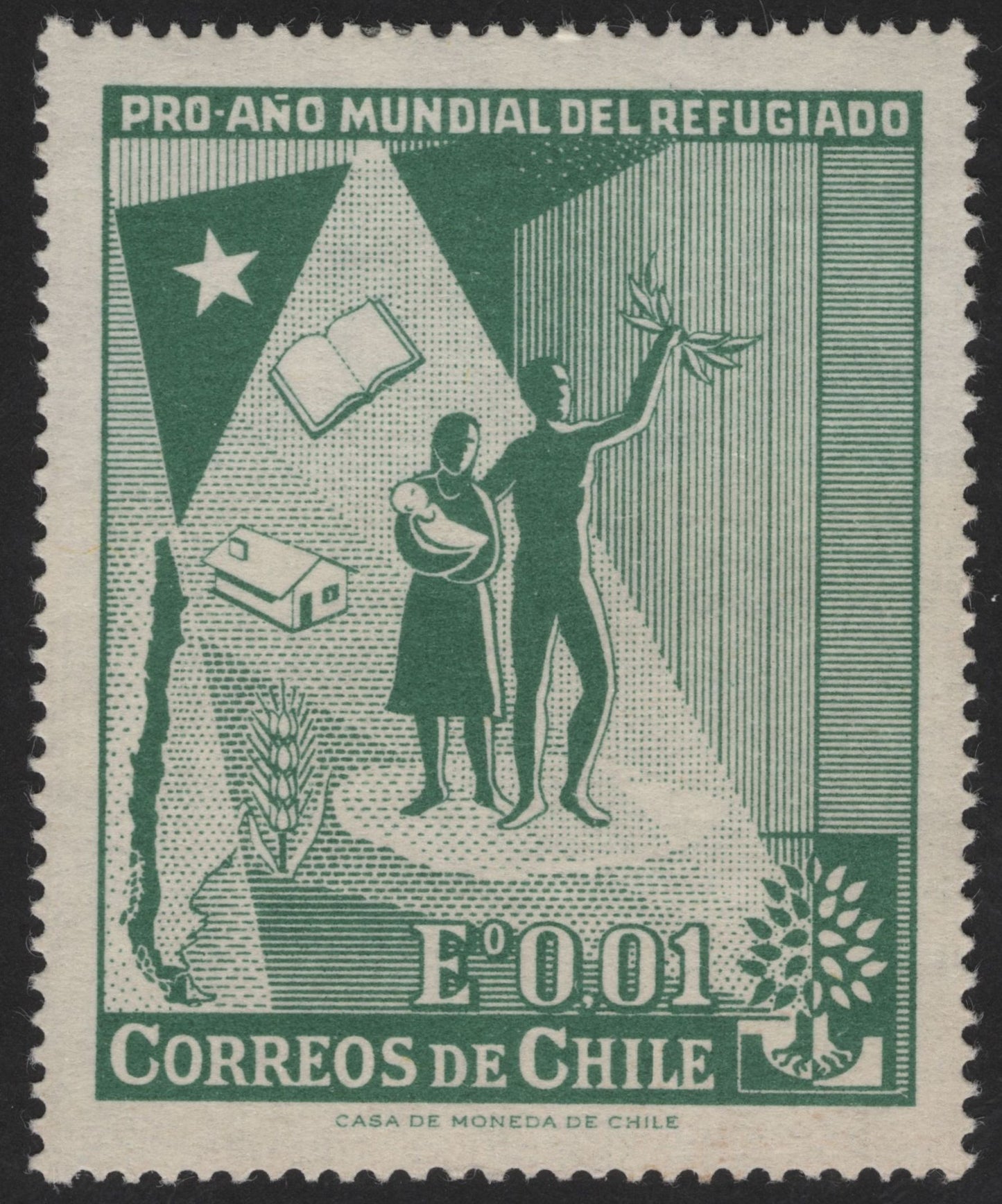 SCG12193 - Chile 1959–1960 “World Refugee Year” Commemorative Pair