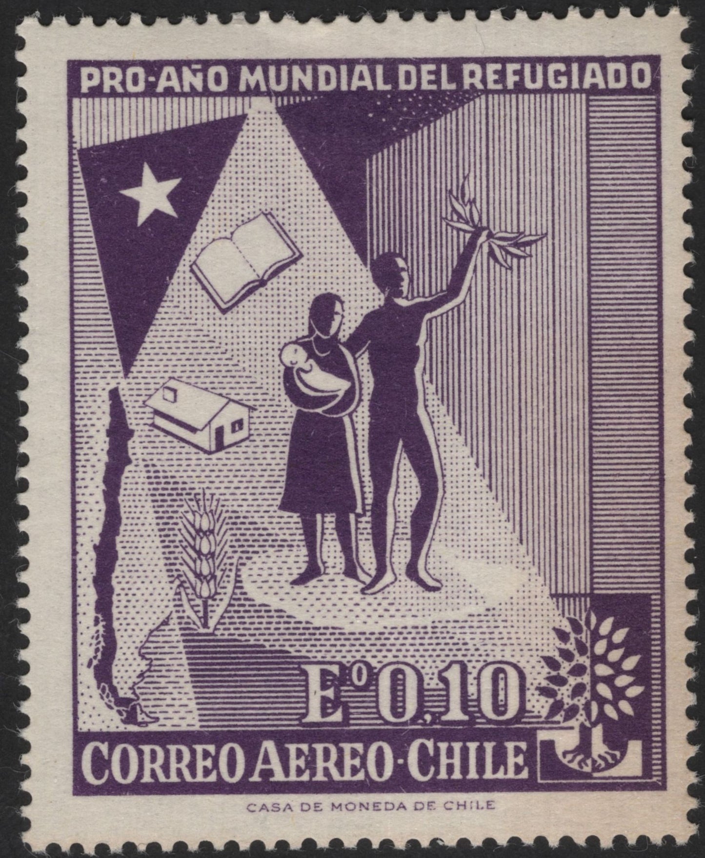 SCG12193 - Chile 1959–1960 “World Refugee Year” Commemorative Pair