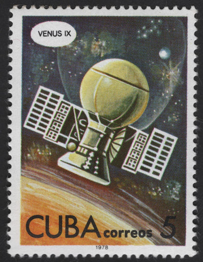 SCG12332 - Cuba 1978 – Intercosmos & Venus IX Space Exploration Commemorative Set