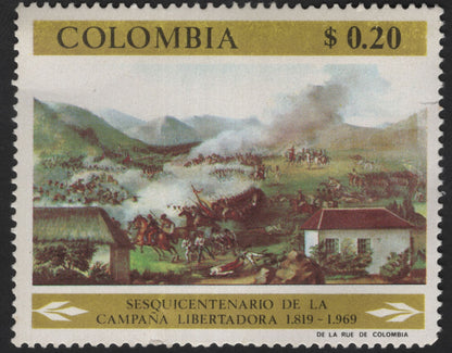 SCG12205 - Colombia 1969 Liberating Campaign Sesquicentennial Commemorative Pair