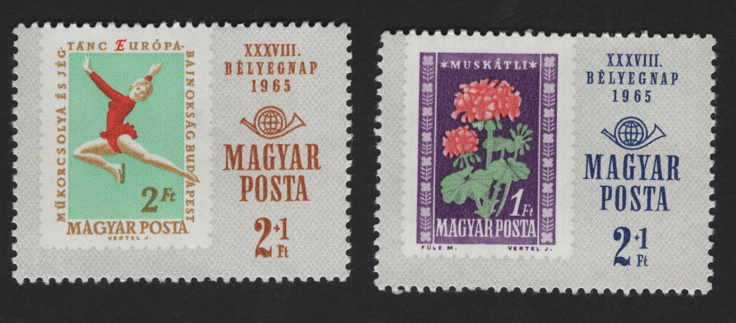 SCG12201 - Hungary 1965 Stamp Day (XXXVIII Bélyegnap) Semi-Postal Set
