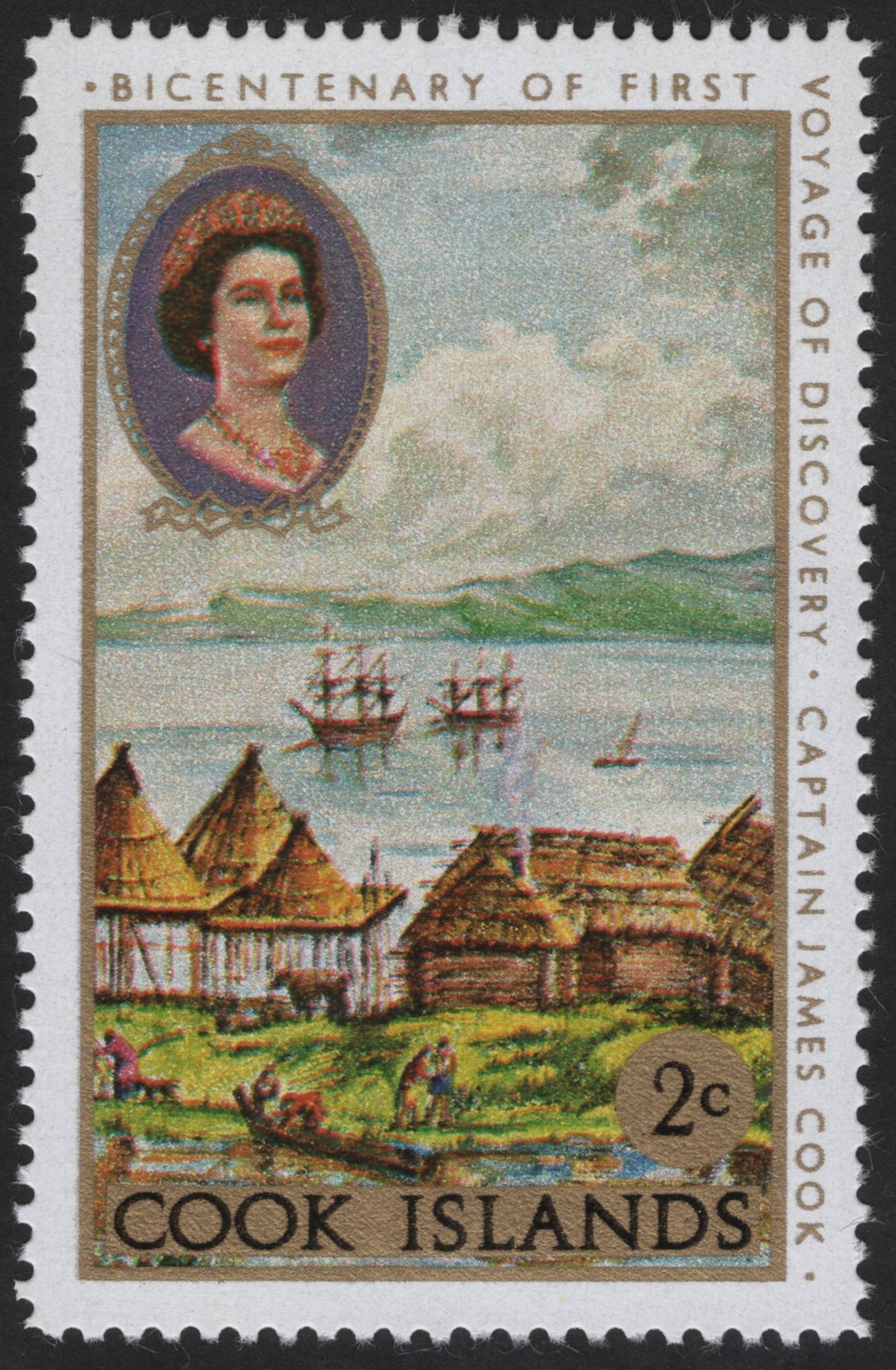 SCG12202 - Cook Islands 1969 Bicentenary of Captain James Cook’s First Voyage – Historic Exploration Pair