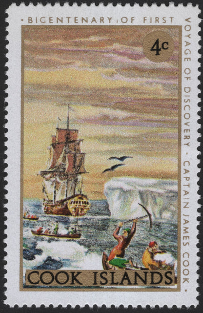SCG12202 - Cook Islands 1969 Bicentenary of Captain James Cook’s First Voyage – Historic Exploration Pair