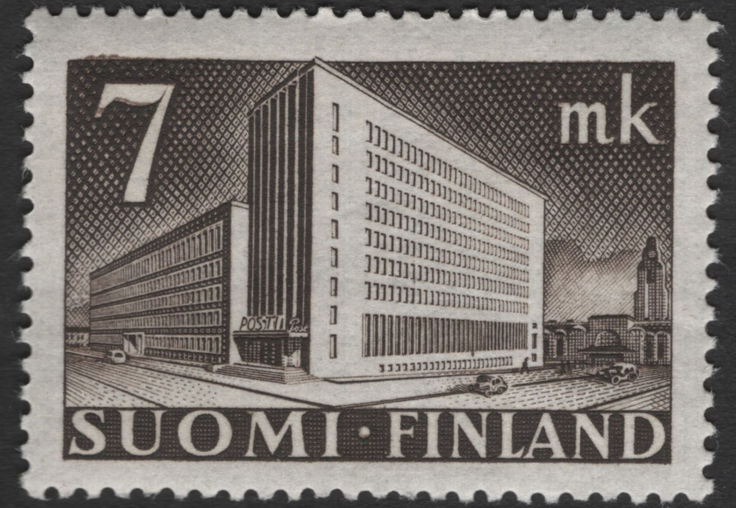 SCG12101 - Finland Post Office Building Definitive Pair (7 mk & 9 mk)