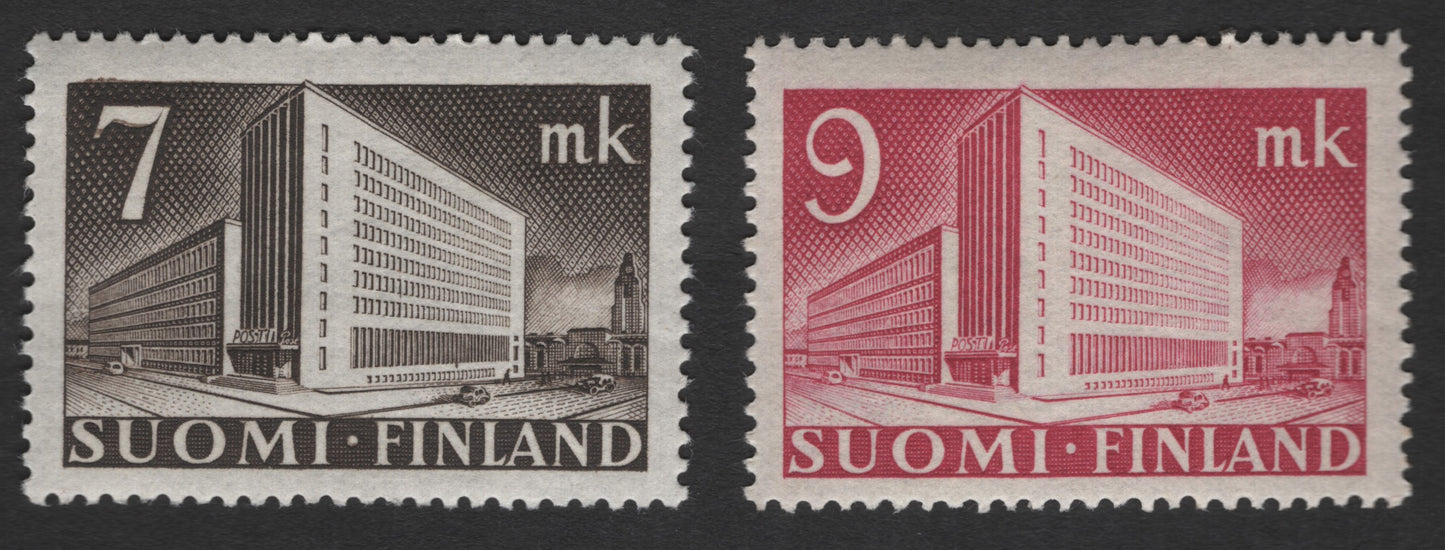 SCG12101 - Finland Post Office Building Definitive Pair (7 mk & 9 mk)