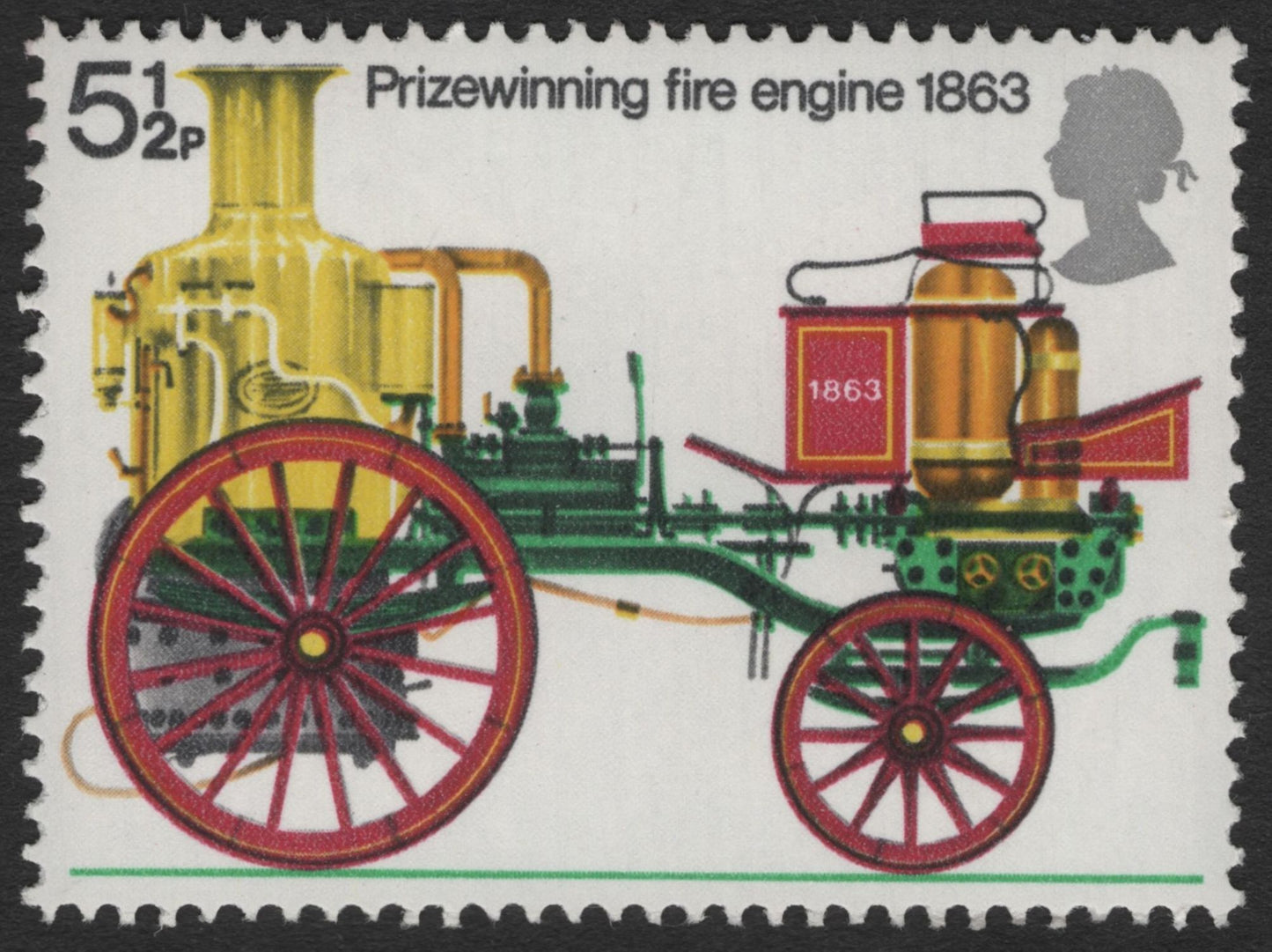 SCG12094 - United Kingdom Historic Fire Engines (1863–1904) Stamp Pair