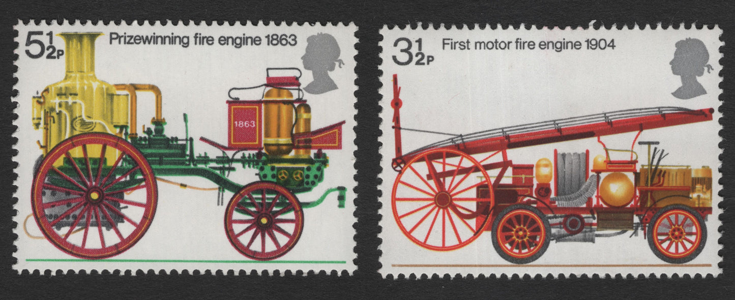 SCG12094 - United Kingdom Historic Fire Engines (1863–1904) Stamp Pair