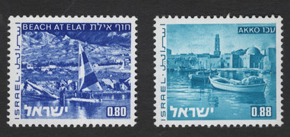 SCG12095 - Israel Coastal Views – Eilat Beach & Akko Harbor Definitive Pair
