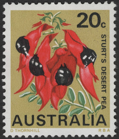 SCG12098 - Australia Native Flora Series – Sturt’s Desert Pea & Tasmanian Blue Gum Pair