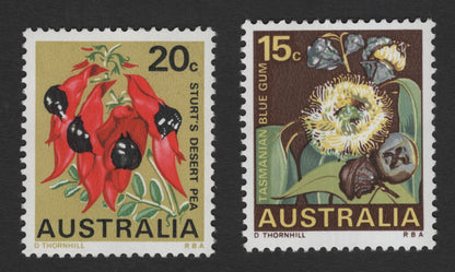 SCG12098 - Australia Native Flora Series – Sturt’s Desert Pea & Tasmanian Blue Gum Pair