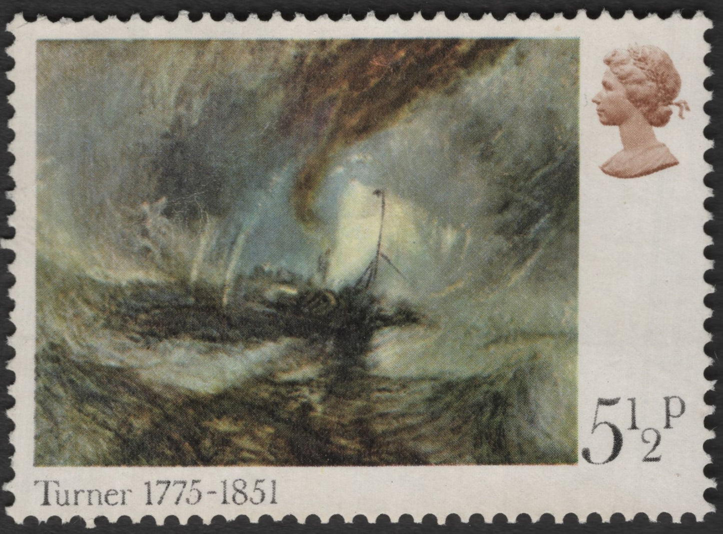 SCG11514 -Great Britain 5½p J.M.W. Turner “The Wreck of a Transport Ship” – British Paintings Issue