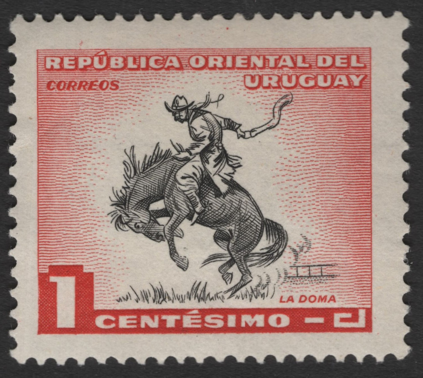 SCG11409 - Uruguay – 1 Centesimo “La Doma” (Gaucho Horse Taming)