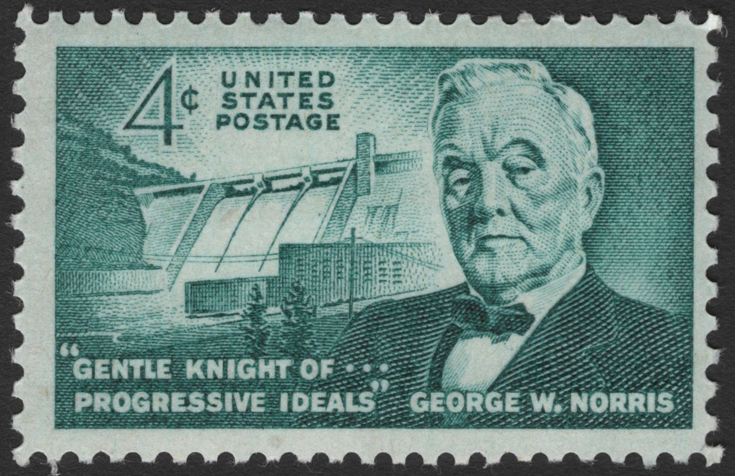 SCG11417 - George W. Norris – “Gentle Knight of Progressive Ideals” 4¢ Commemorative