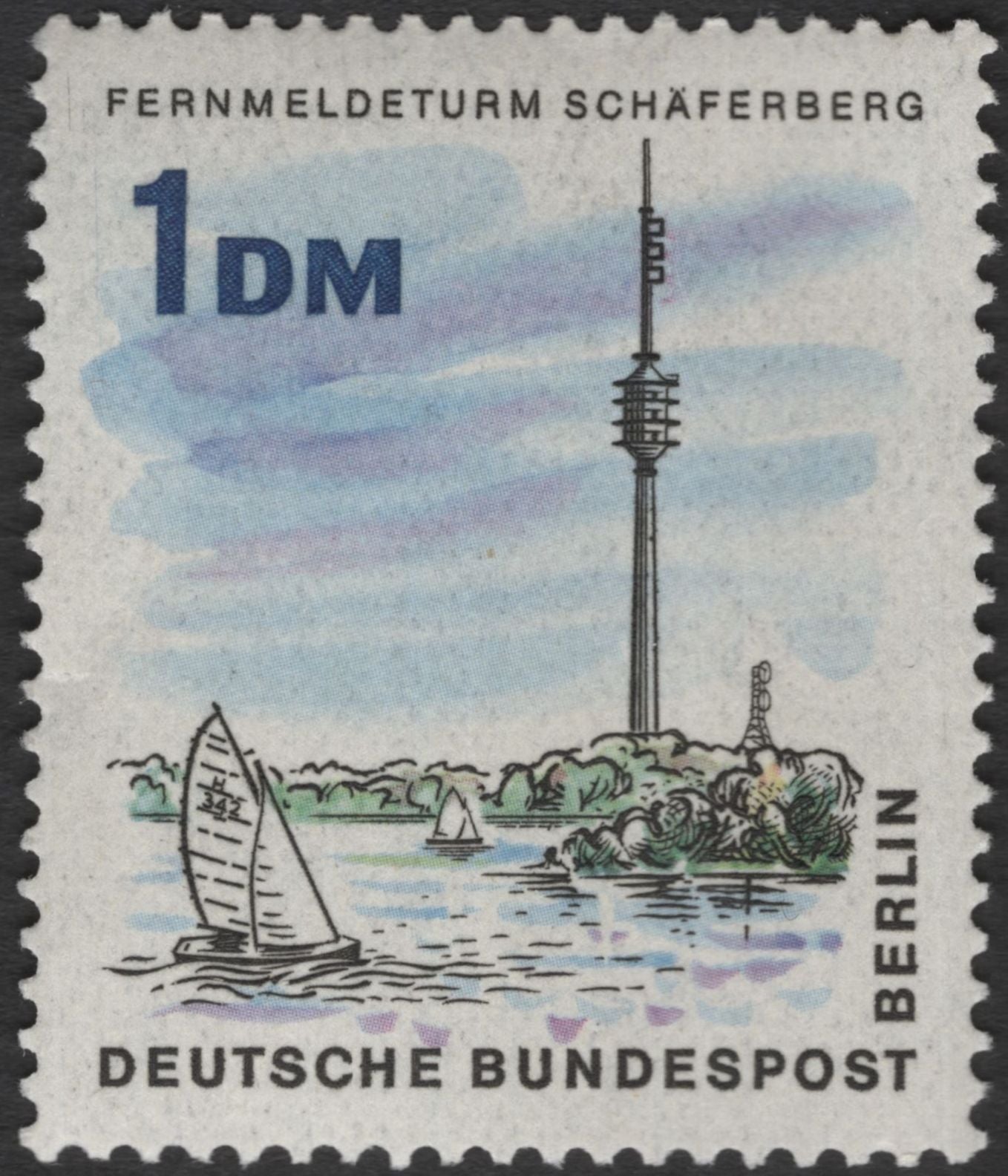 SCG12145 - Germany (Berlin) Architectural Landmarks Pair – Europa Center & Schäferberg Telecommunications Tower