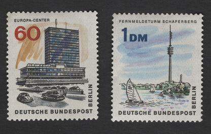 SCG12145 - Germany (Berlin) Architectural Landmarks Pair – Europa Center & Schäferberg Telecommunications Tower