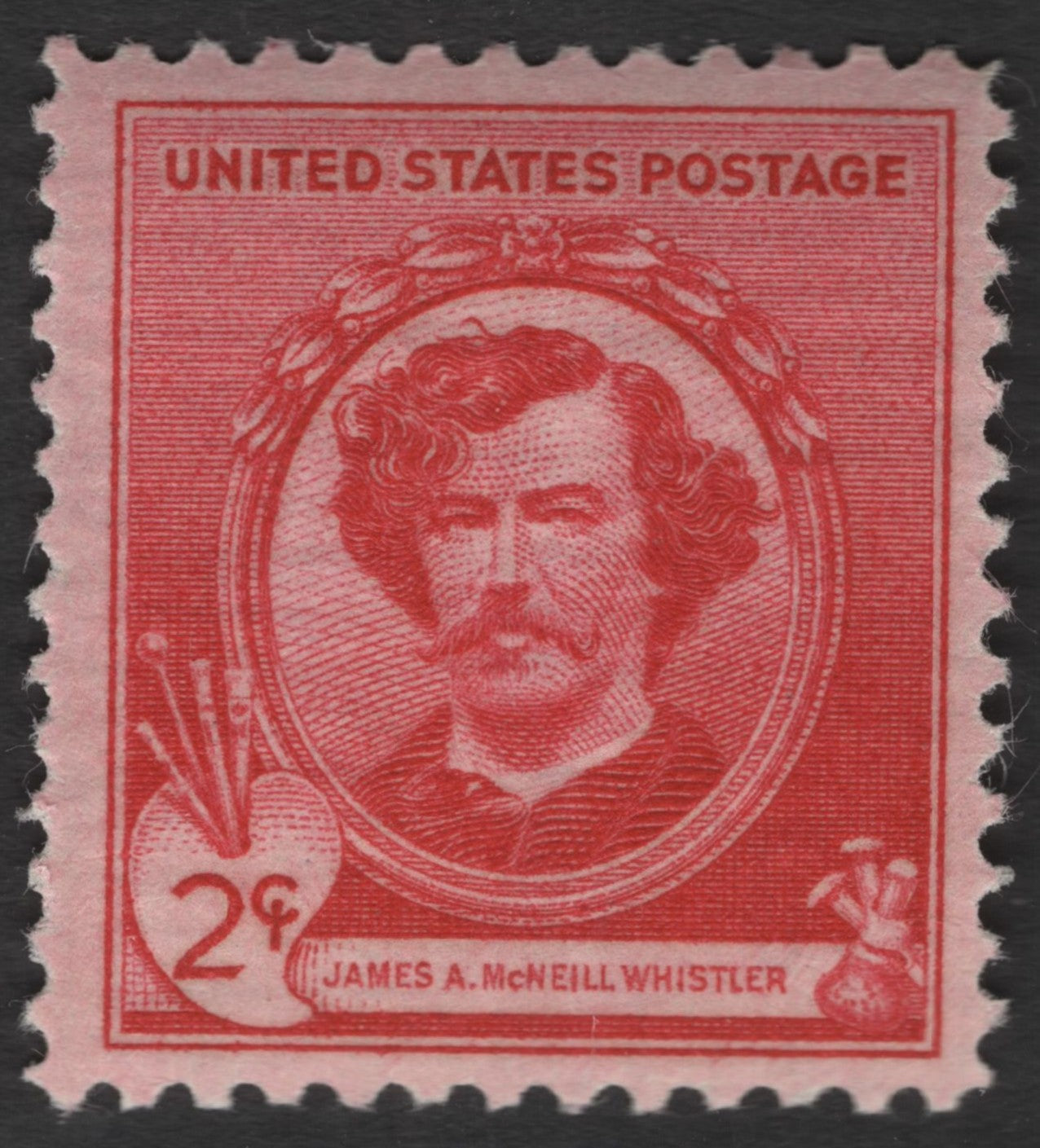 SCG11436 - United States 2¢ James A. McNeill Whistler – Artist Commemorative (Red Engraved Issue)