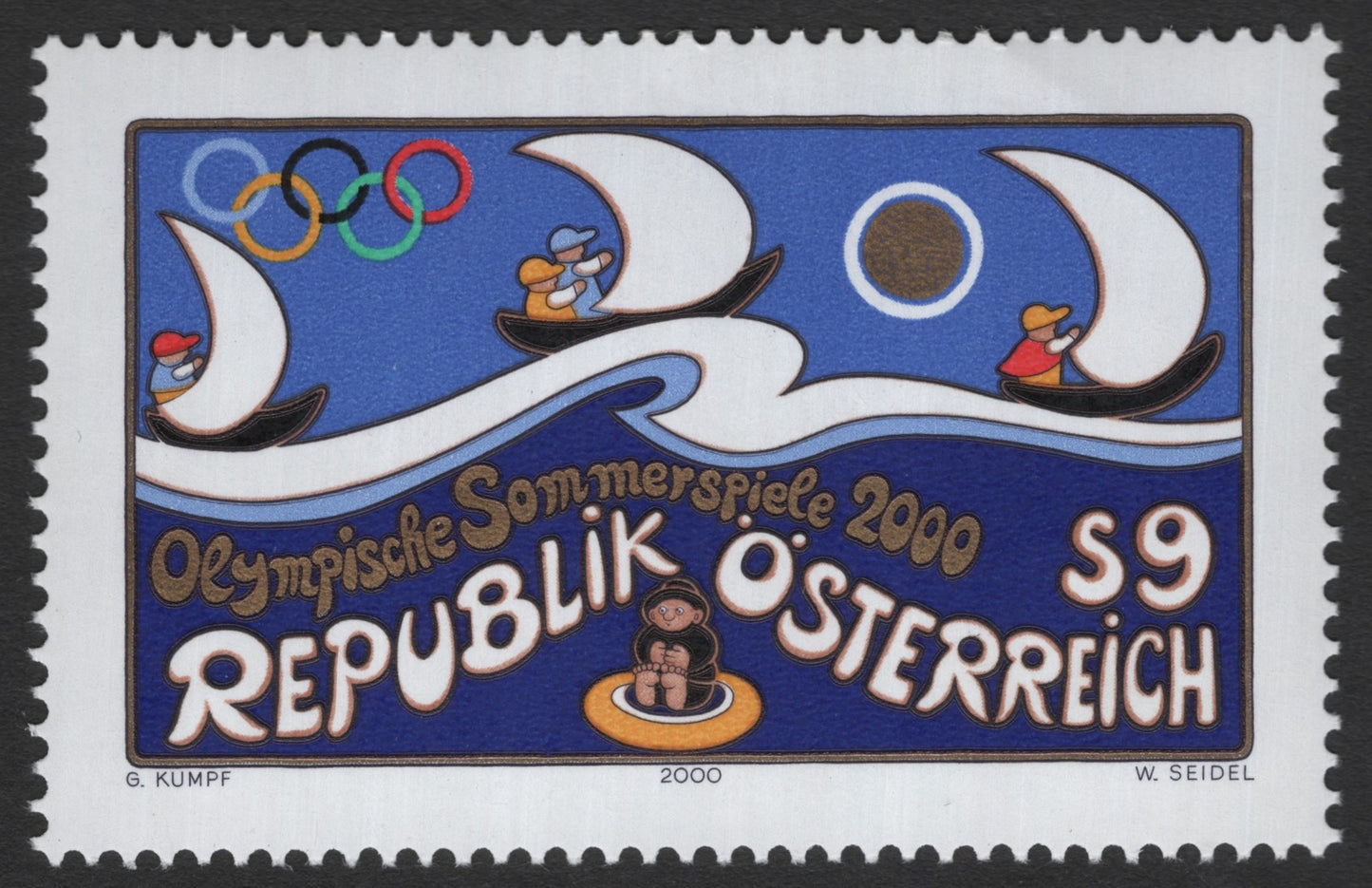 SCG11567 - Austria – 2000 Sydney Olympic Summer Games (Canoeing/Sailing Design) – S9 Commemorative