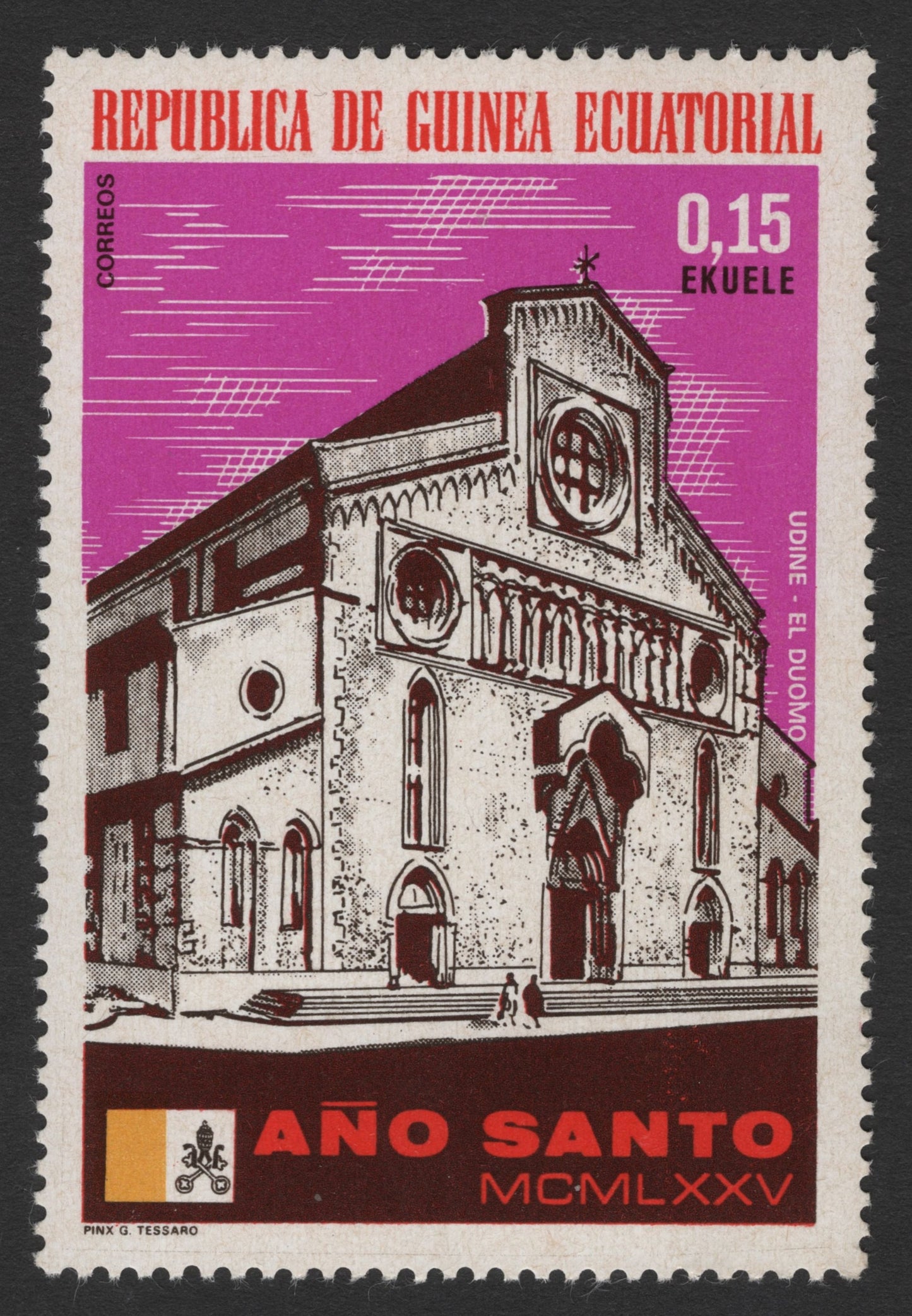 SCG11579 - Holy Year 1975 – Udine Cathedral (El Duomo) | Equatorial Guinea